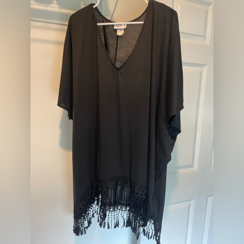 Black swim cover up. Size 14/16.